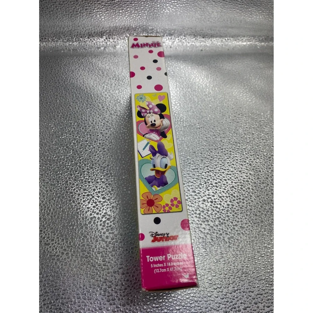 Disney Minnie Mouse Tower Puzzle 24 Piece Daisy Duck Jigsaw‎ Ages 5+ 5x18.8 Inch